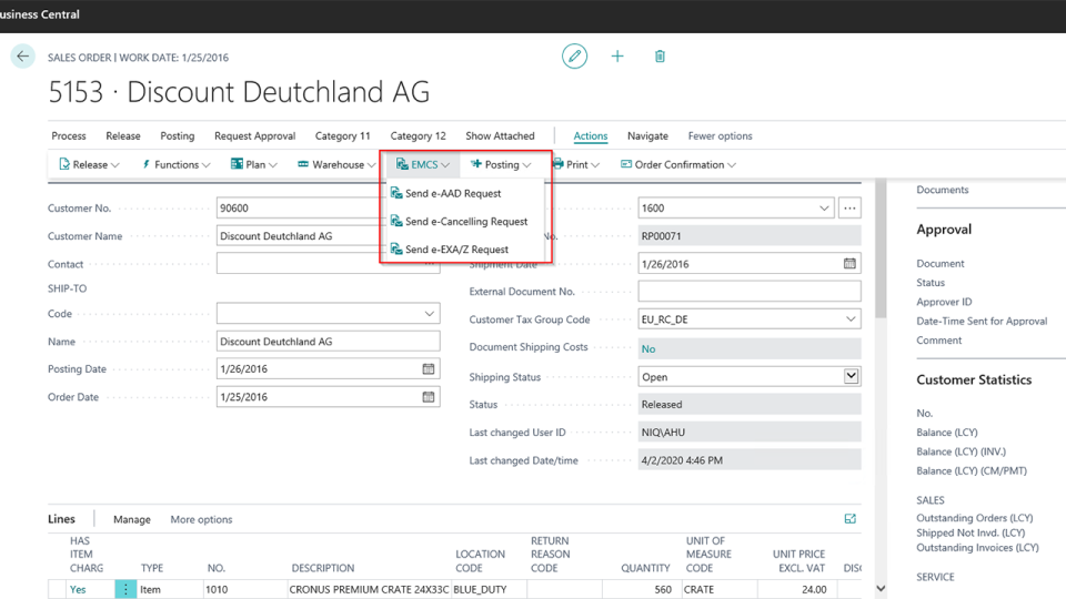 screenshot of Drink-IT CRM